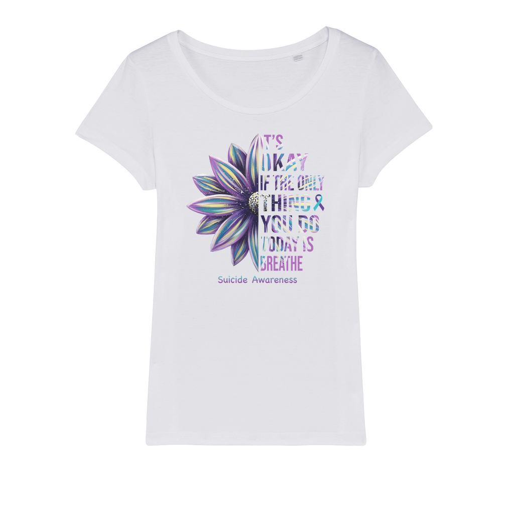 Today Just Breathe Organic Jersey Womens T-Shirt