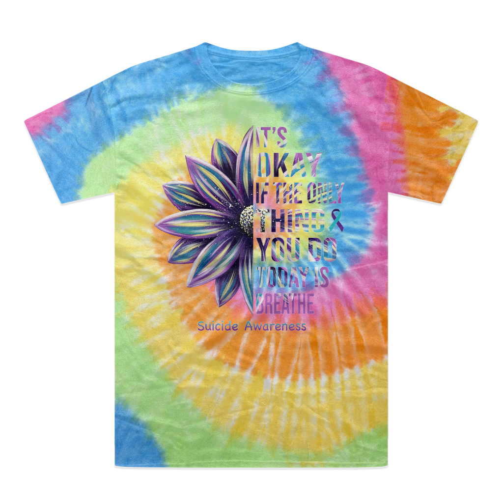 Today Just Breathe Tie-Dye T-Shirt