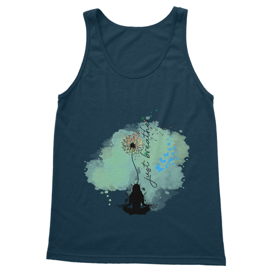 Just Breathe - Green Dandelion Classic Women's Tank Top