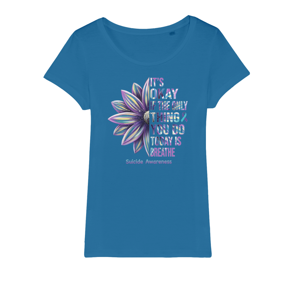 Today Just Breathe Organic Jersey Womens T-Shirt