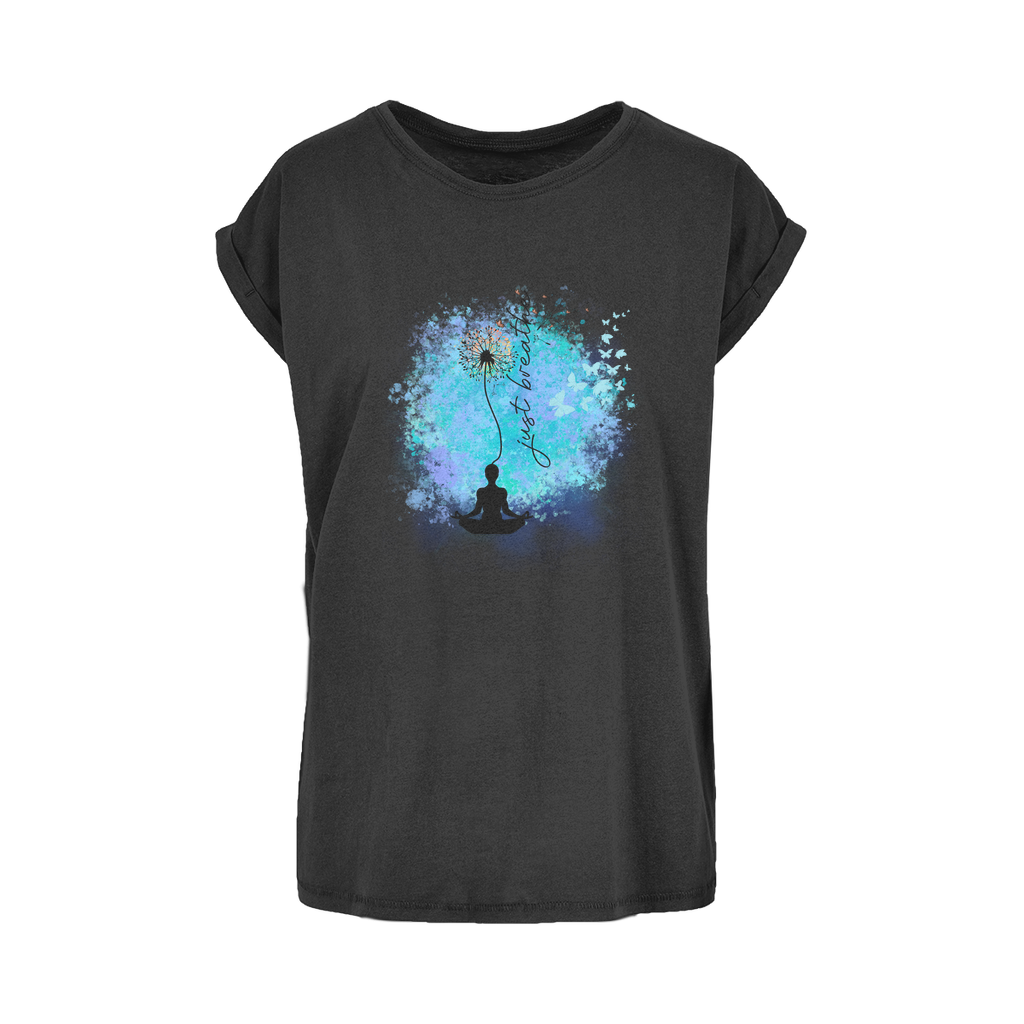 Just Breathe - Dandelion Women's Extended Shoulder T-Shirt XS-5XL