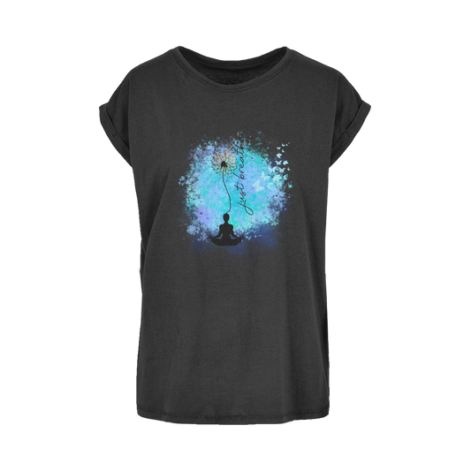 Just Breathe - Dandelion Women's Extended Shoulder T-Shirt XS-5XL