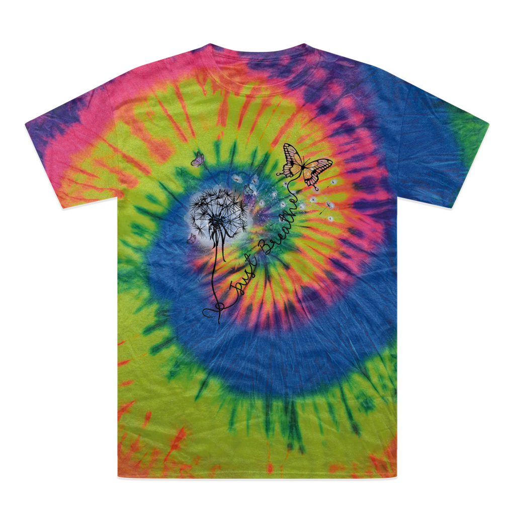 Just Breathe Butterfly Tie-Dye T-Shirt