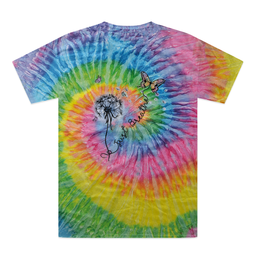 Just Breathe Butterfly Tie-Dye T-Shirt