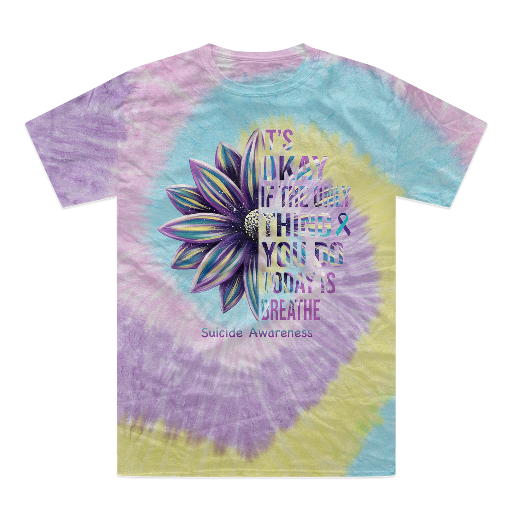 Today Just Breathe Tie-Dye T-Shirt