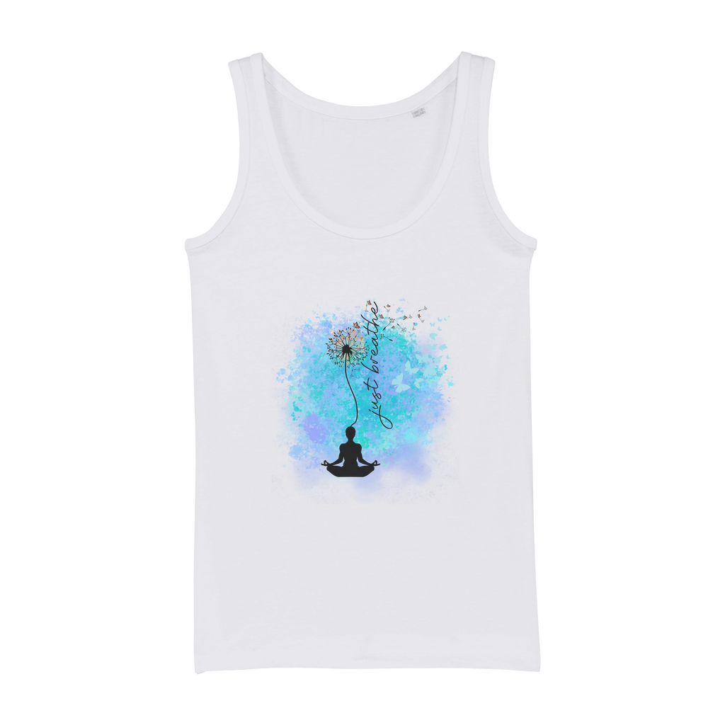 Just Breathe - Dandelion Organic Jersey Womens Tank Top