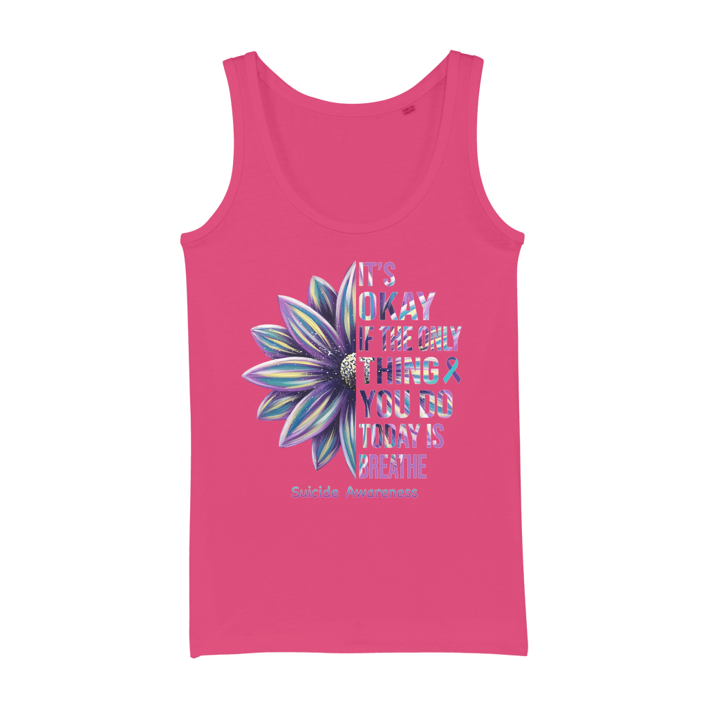 Today Just Breathe Organic Jersey Womens Tank Top