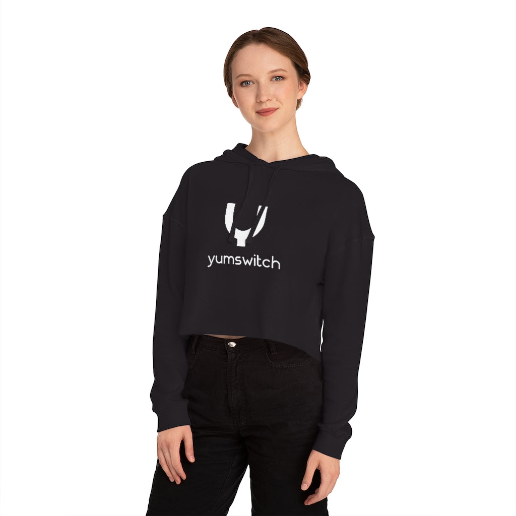 Women’s Cropped Hooded Activewear Sweatshirt