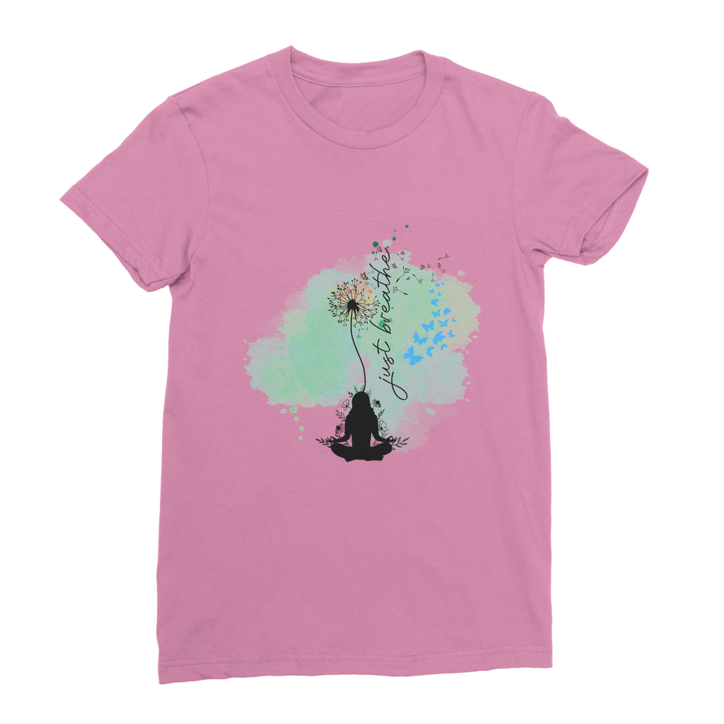 Just Breathe - Green Dandelion Classic Women's T-Shirt