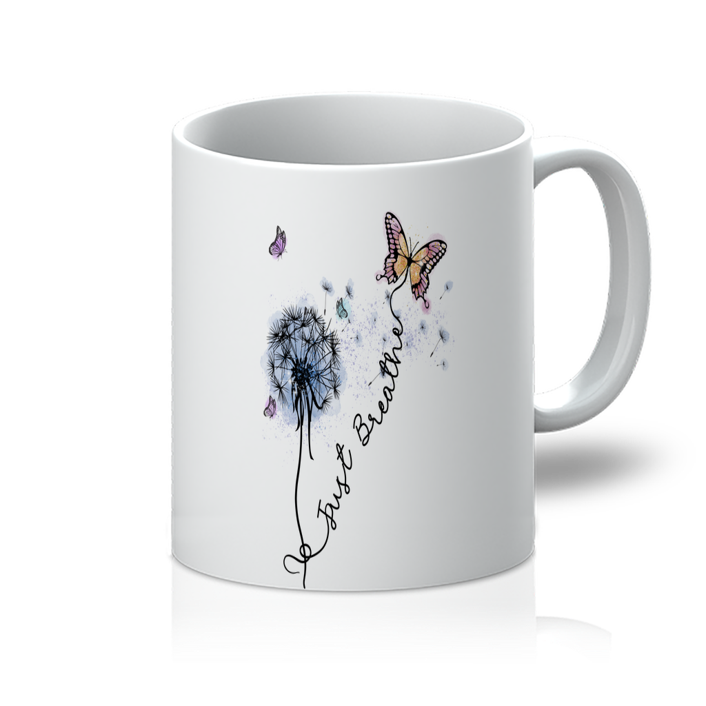 Just Breathe Butterfly 11oz Mug