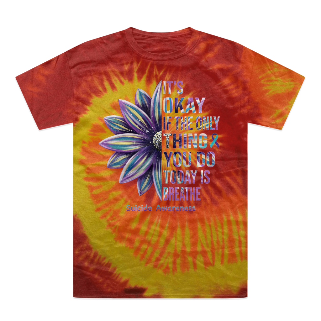 Today Just Breathe Tie-Dye T-Shirt