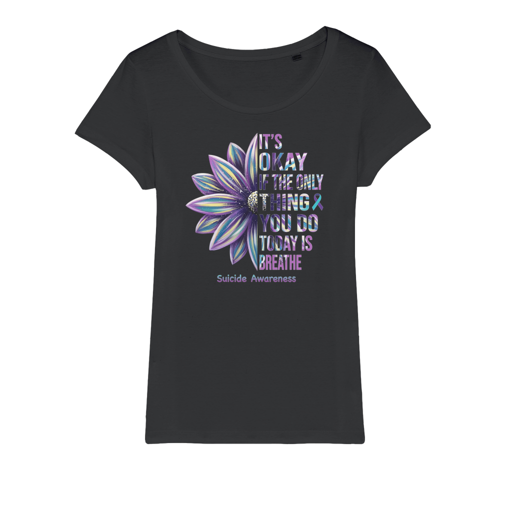 Today Just Breathe Organic Jersey Womens T-Shirt