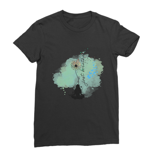 Just Breathe - Green Dandelion Classic Women's T-Shirt