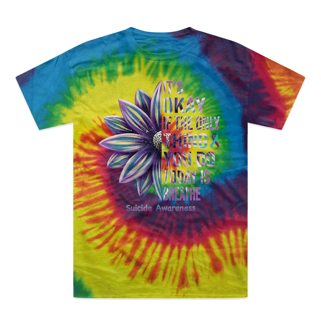 Today Just Breathe Tie-Dye T-Shirt