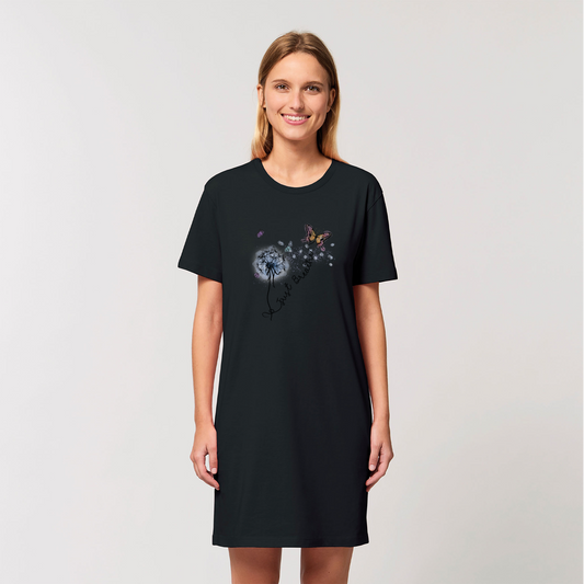 Just Breathe Butterfly Organic T-Shirt Dress