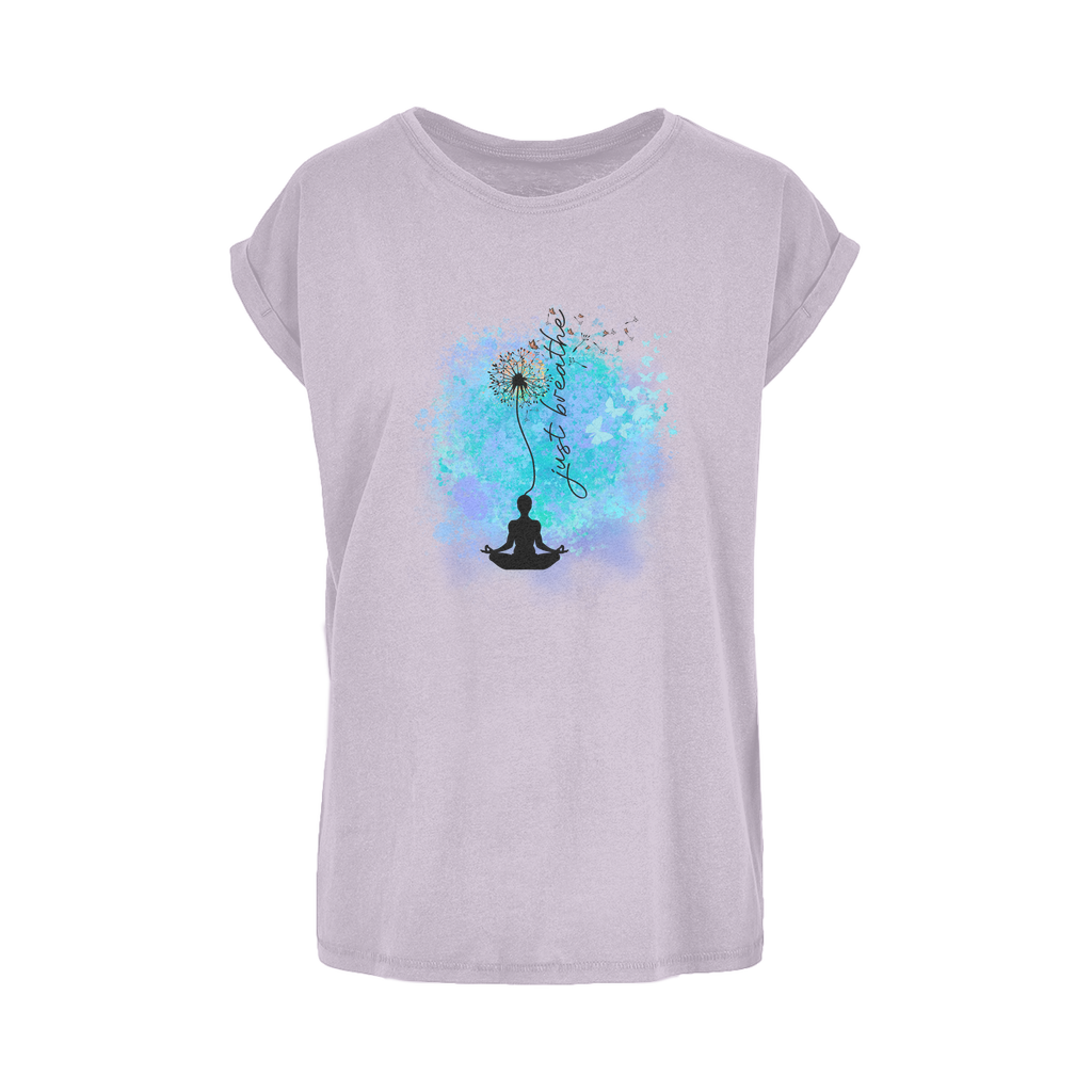 Just Breathe - Dandelion Women's Extended Shoulder T-Shirt XS-5XL