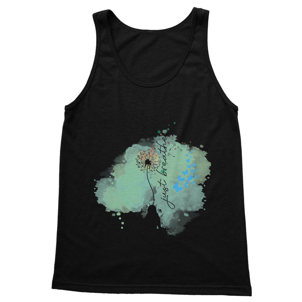 Just Breathe - Green Dandelion Classic Women's Tank Top