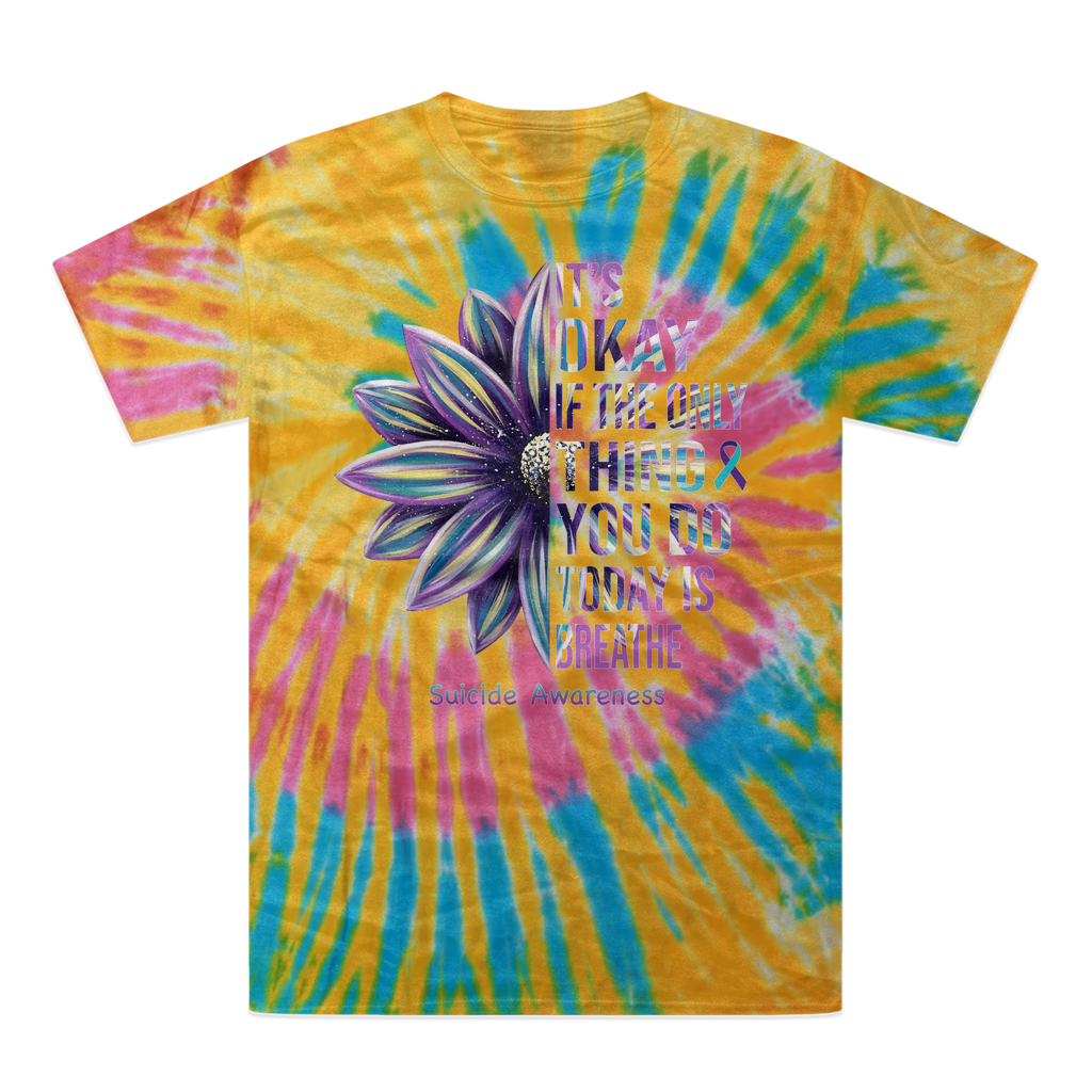 Today Just Breathe Tie-Dye T-Shirt