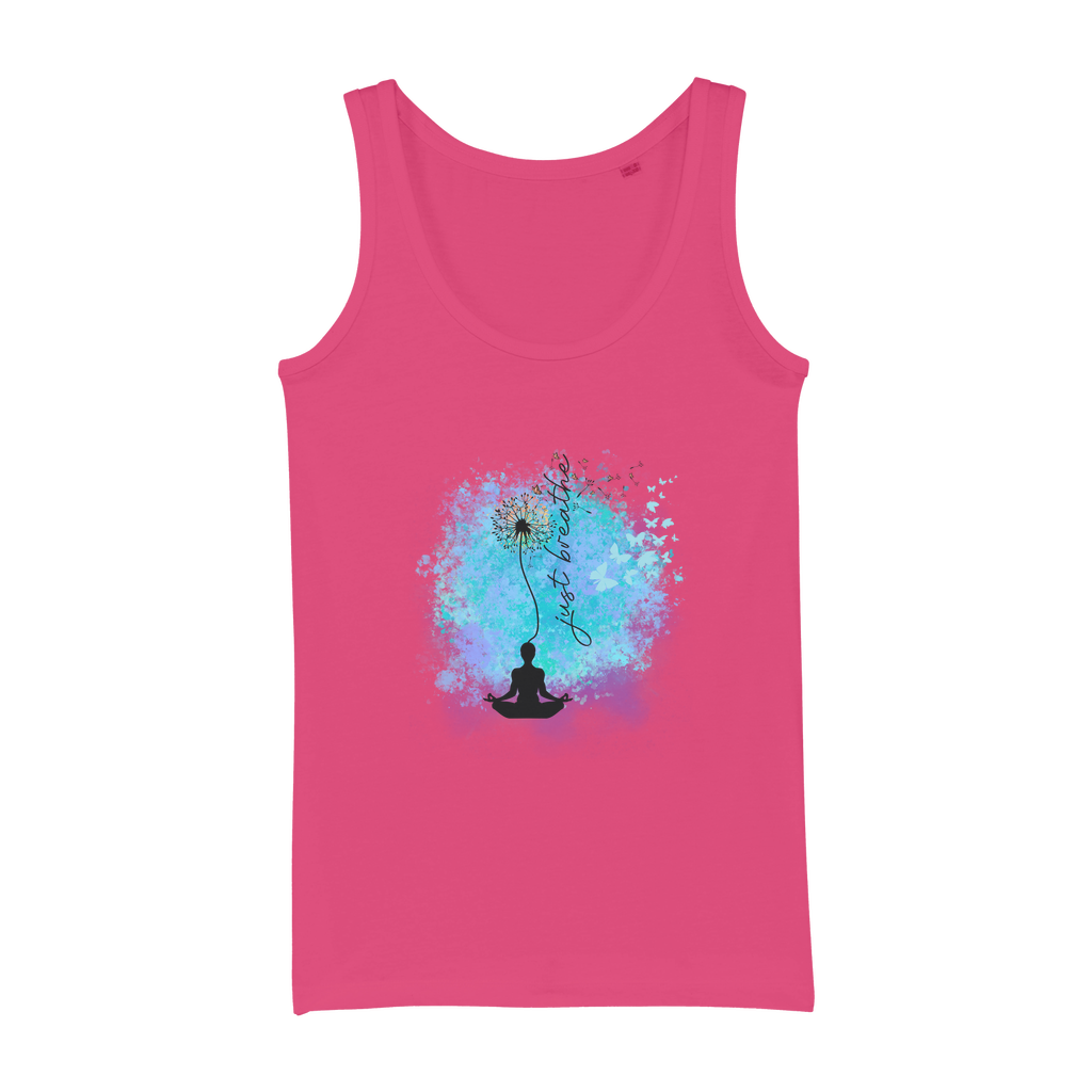 Just Breathe - Dandelion Organic Jersey Womens Tank Top