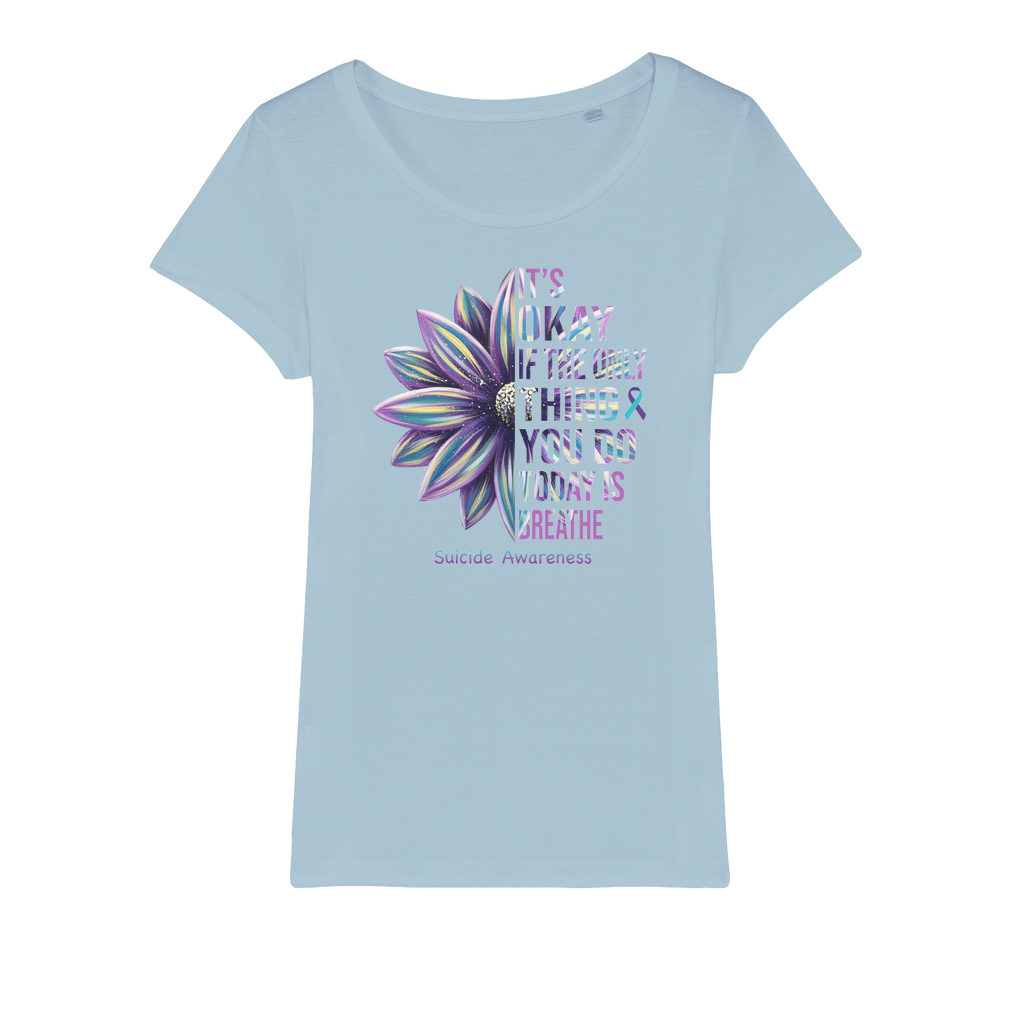 Today Just Breathe Organic Jersey Womens T-Shirt