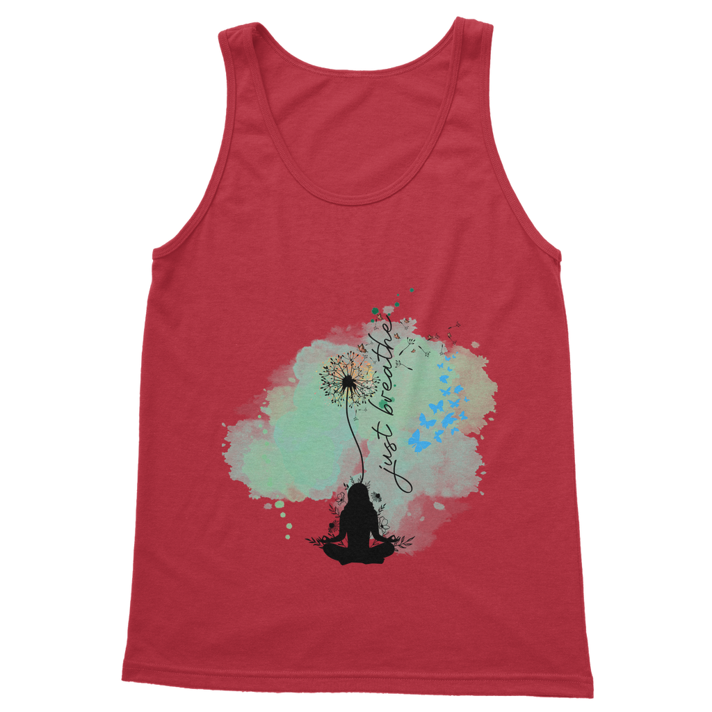 Just Breathe - Green Dandelion Classic Women's Tank Top