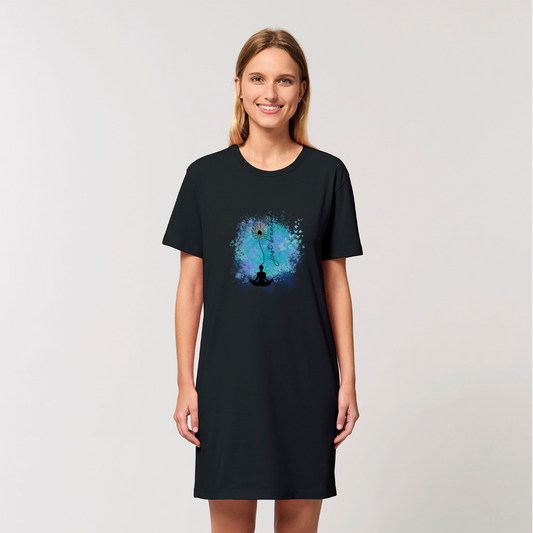 Just Breathe - Dandelion Organic T-Shirt Dress