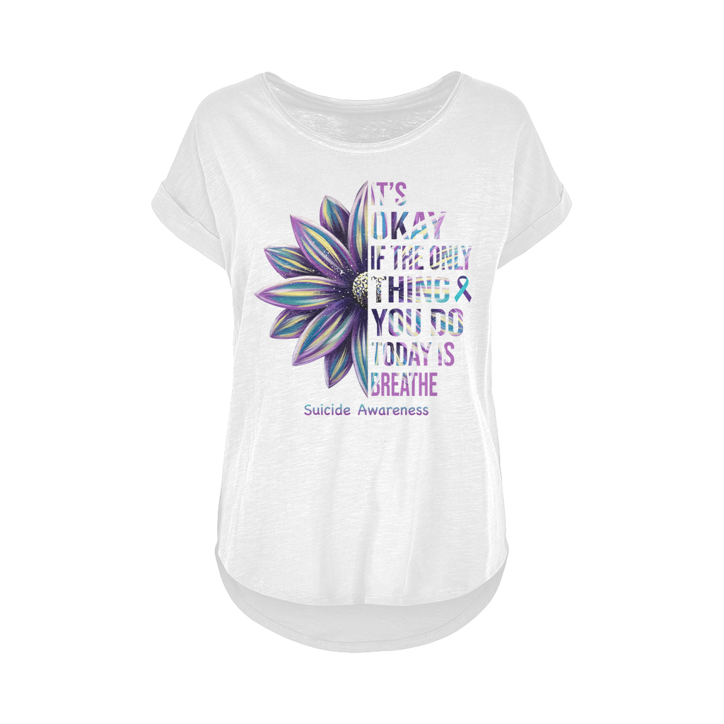 Today Just Breathe Women's Long Slub T-Shirt XS-5XL