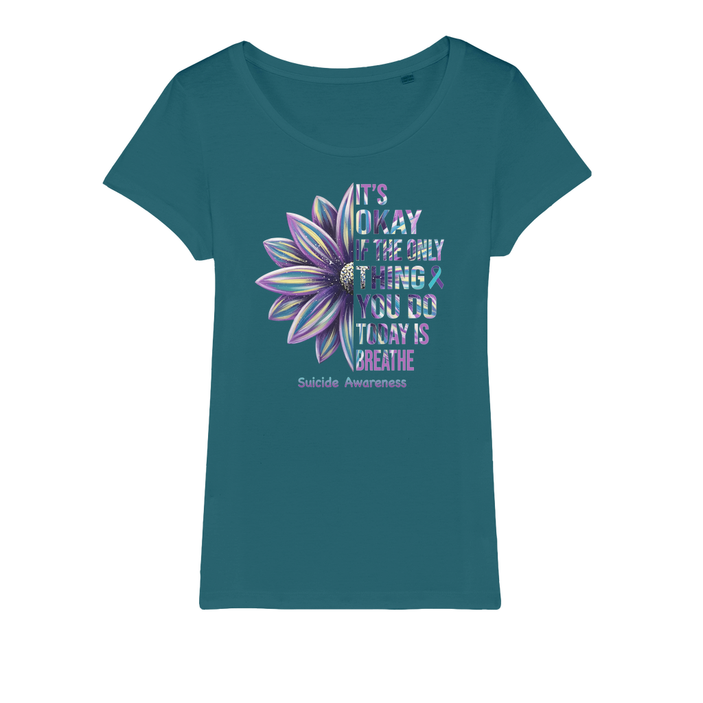 Today Just Breathe Organic Jersey Womens T-Shirt