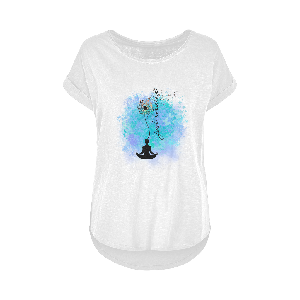 Just Breathe - Dandelion Women's Long Slub T-Shirt XS-5XL