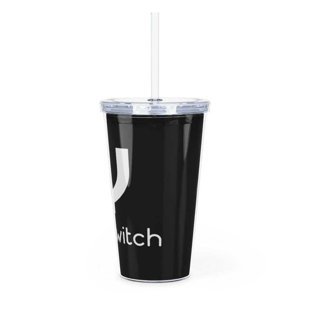 Plastic Tumbler with Straw