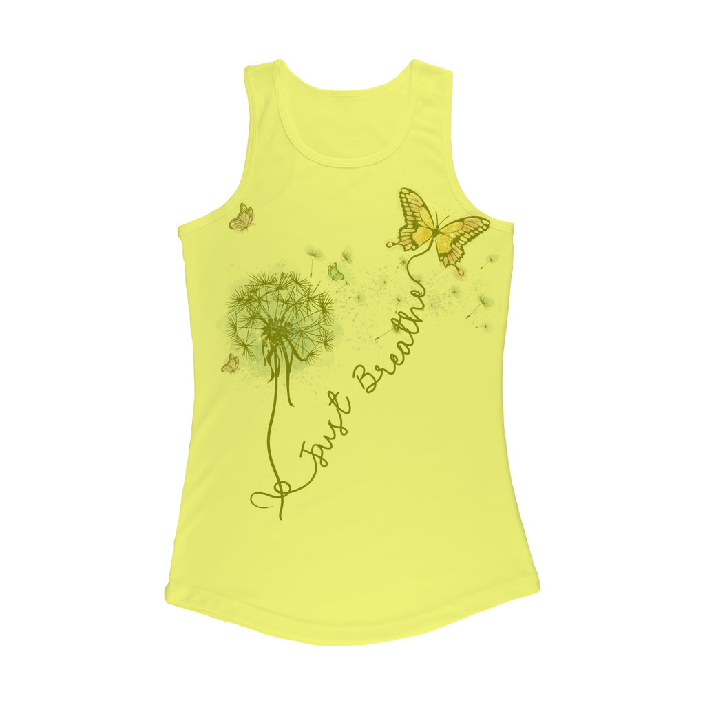 Just Breathe Butterfly Women Performance Tank Top