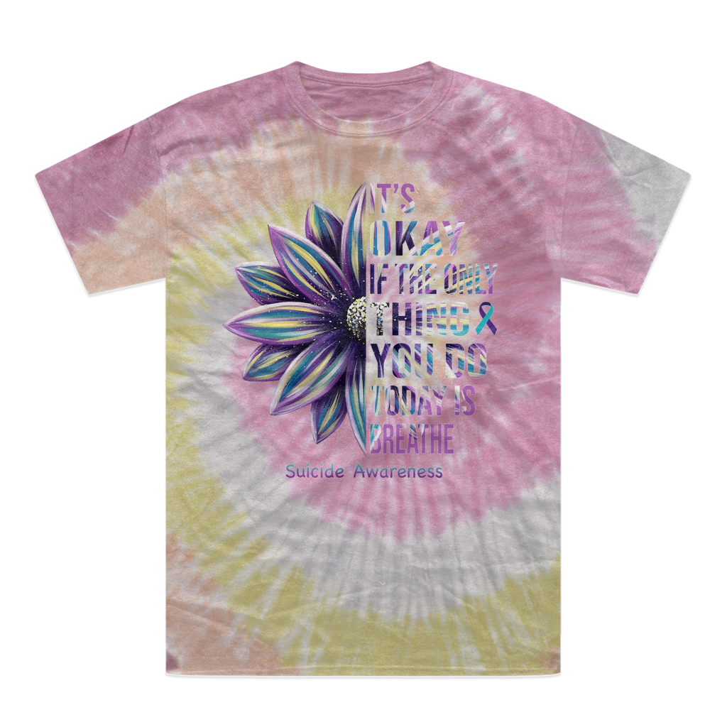 Today Just Breathe Tie-Dye T-Shirt