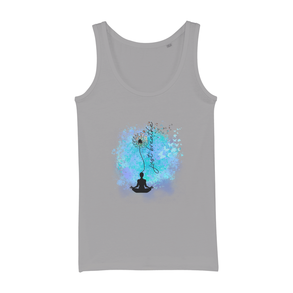 Just Breathe - Dandelion Organic Jersey Womens Tank Top