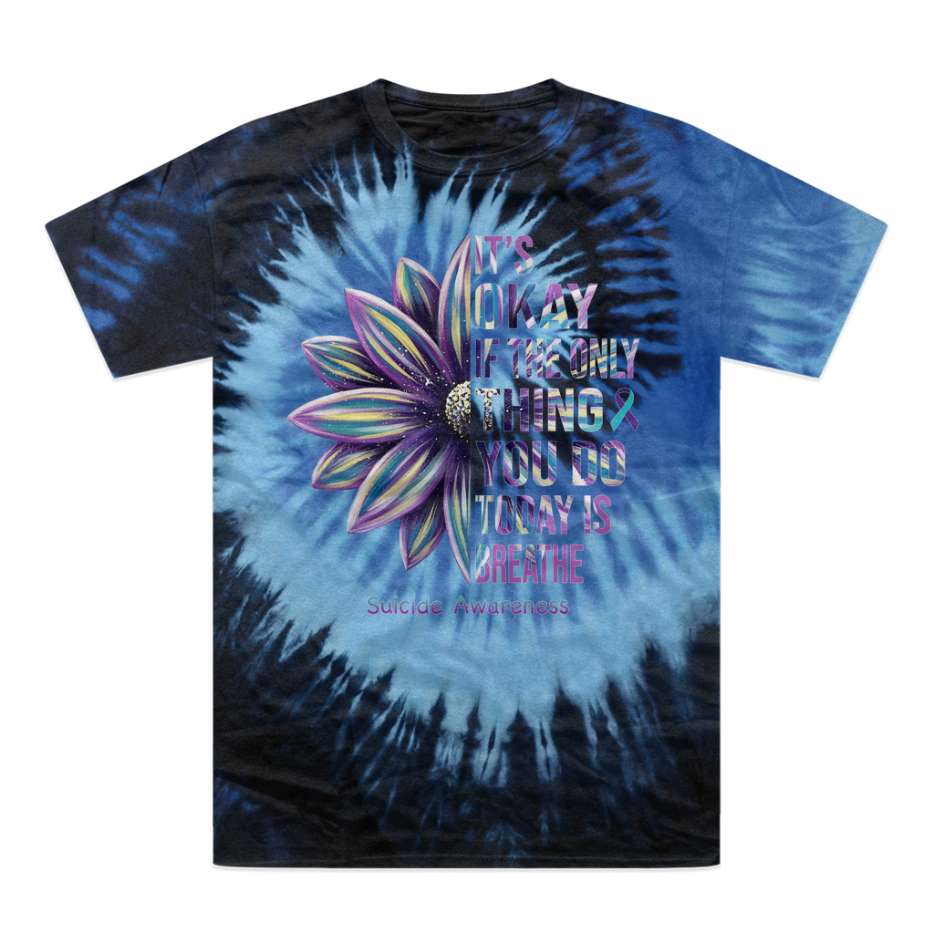 Today Just Breathe Tie-Dye T-Shirt