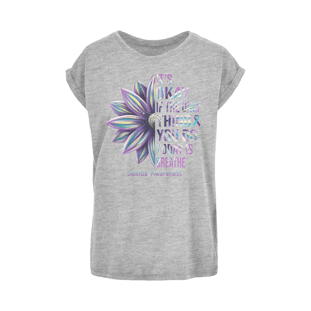 Today Just Breathe Women's Extended Shoulder T-Shirt XS-5XL