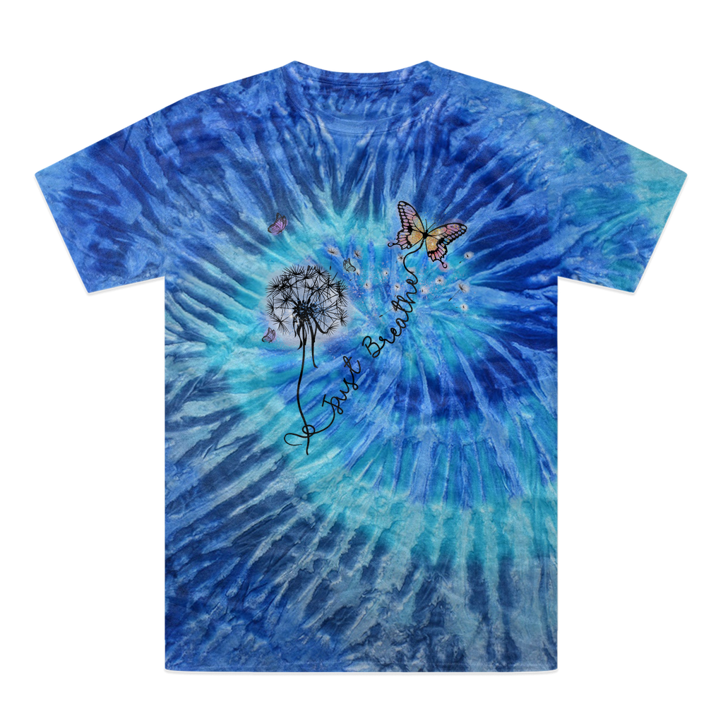 Just Breathe Butterfly Tie-Dye T-Shirt