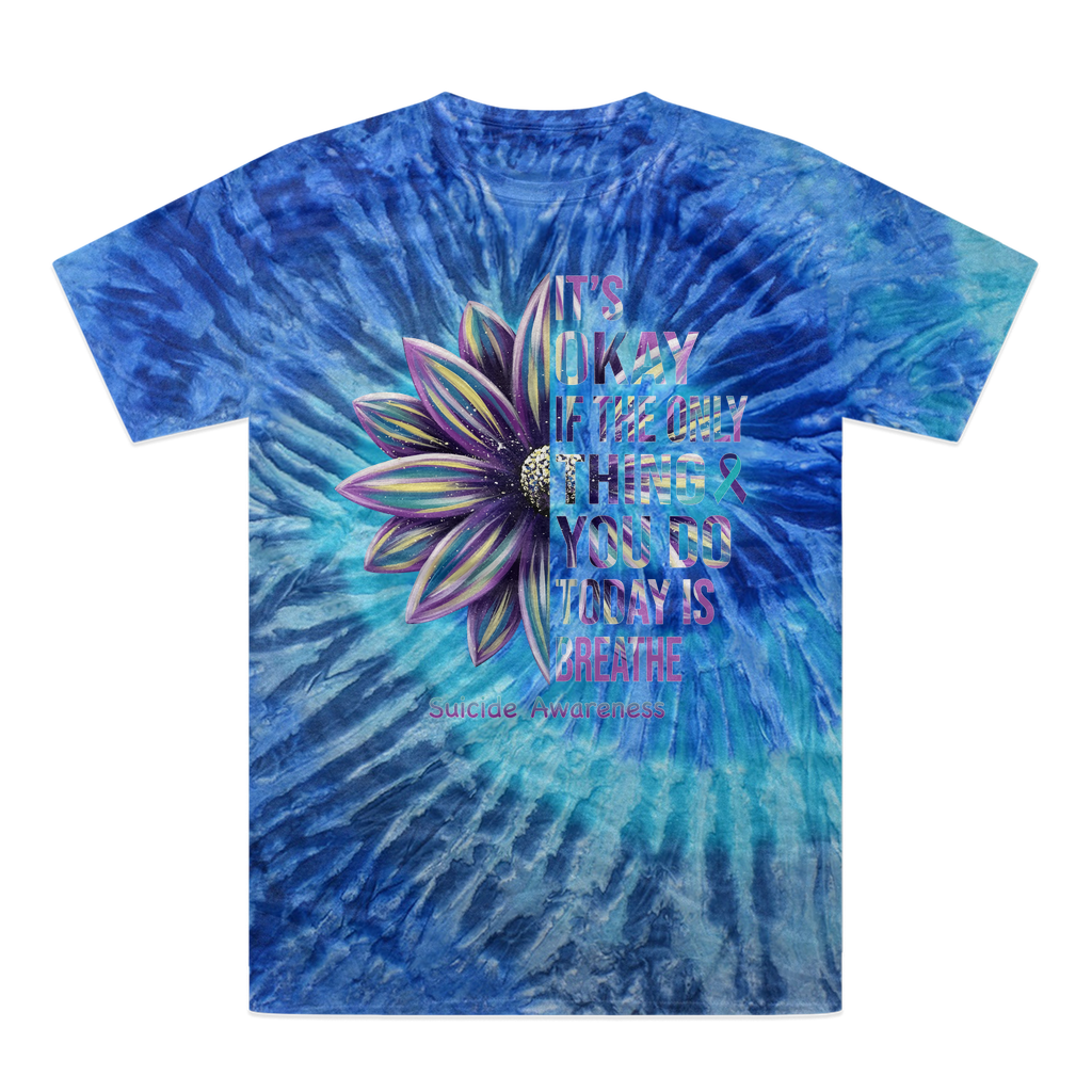 Today Just Breathe Tie-Dye T-Shirt