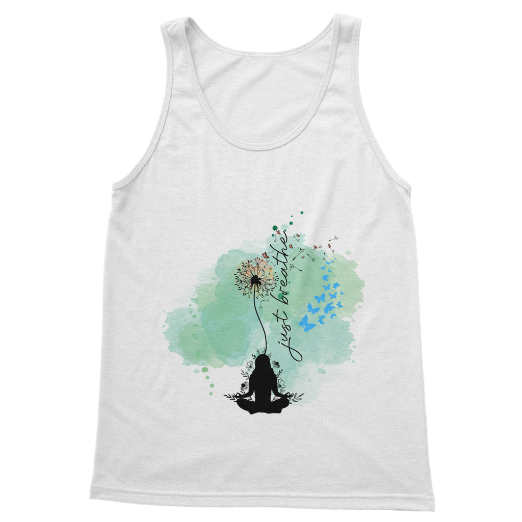 Just Breathe - Green Dandelion Classic Women's Tank Top