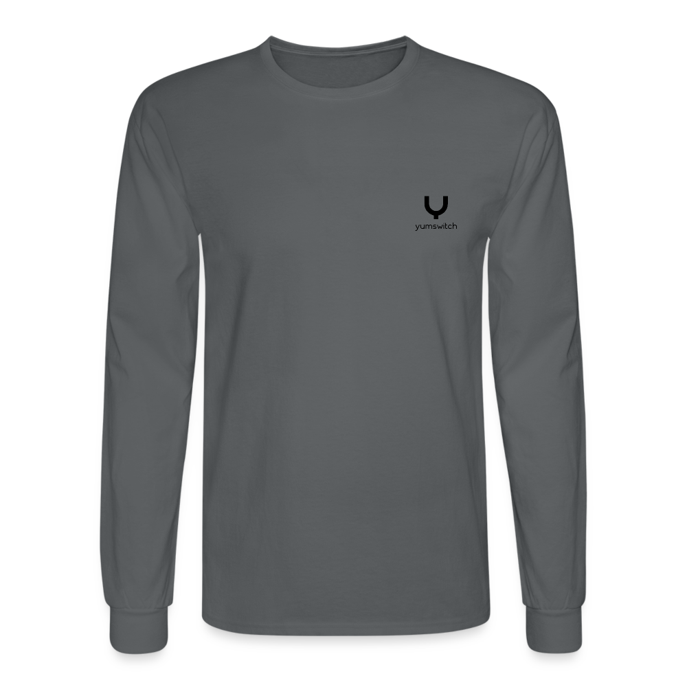 Men's Long Sleeve T-Shirt - charcoal