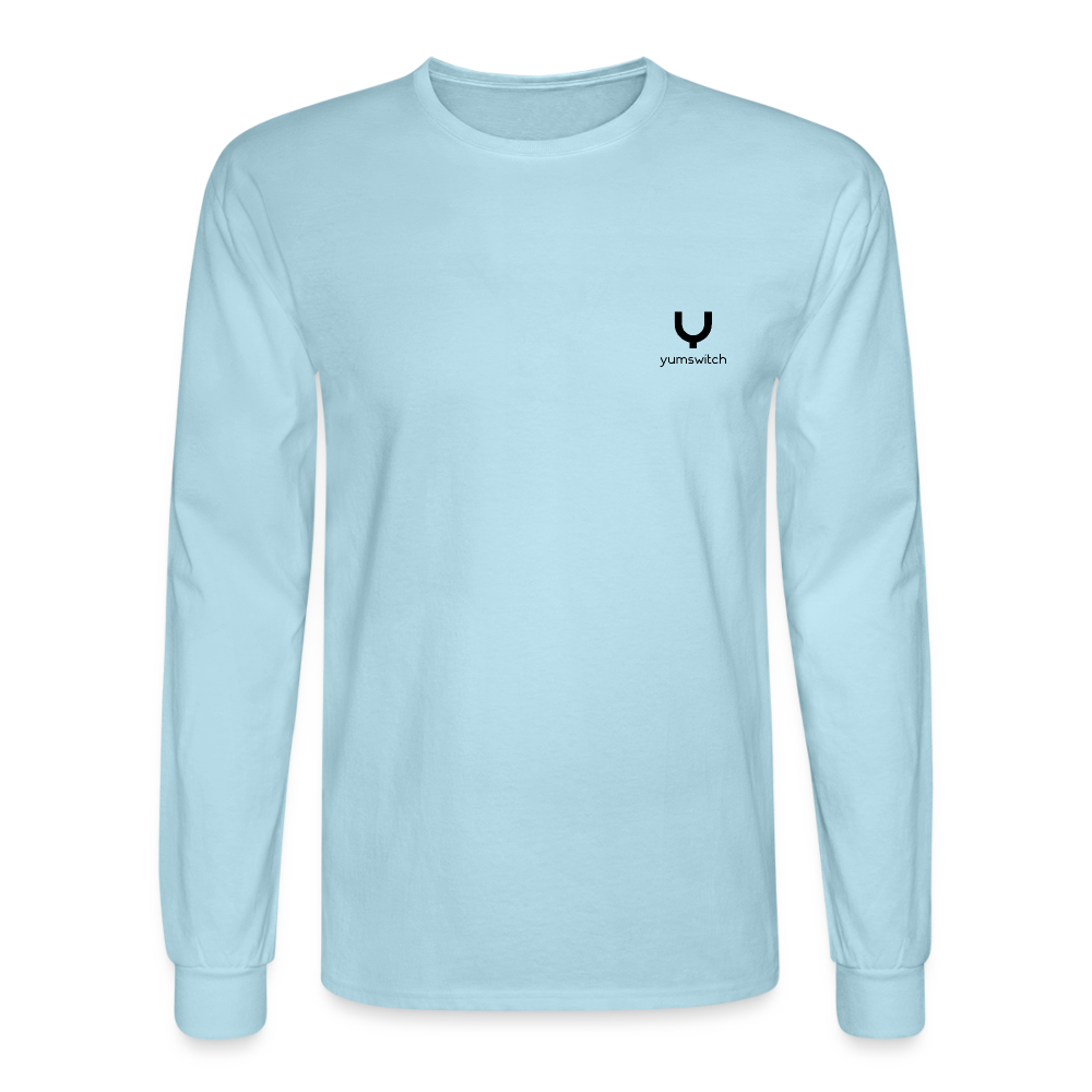 Men's Long Sleeve T-Shirt - powder blue